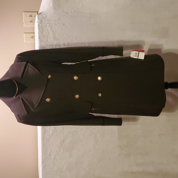 Vince Camuto Jackets & Blazers - Vince Camuto Wool Pea Coat Double-breasted with Signature Buttons Sz Lg Olive